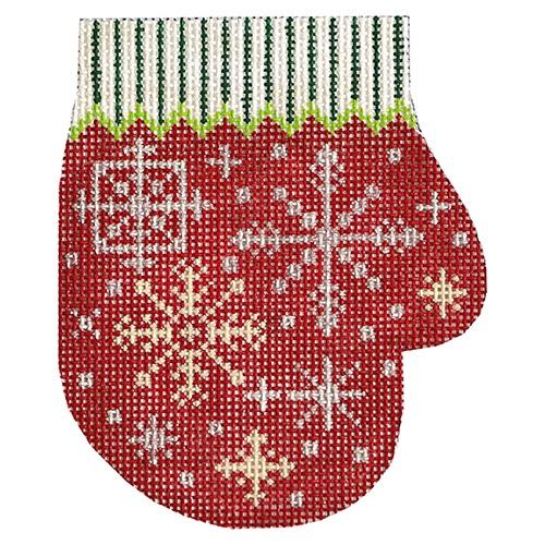 XO-146T - Christmas Snowflake Mitten - Red