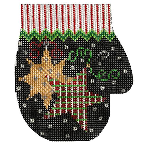 XO-147PS - Peppermint Party - Stars Mitten