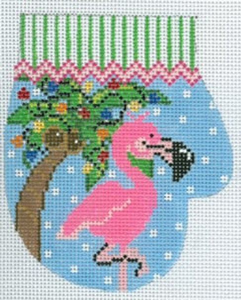 XO-147Z - Flamingo Christmas Mitten