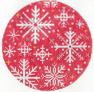 XO-173Z - Snowflakes on Red