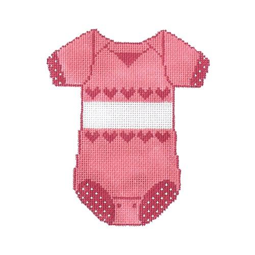 XO-183AA - Baby Onesie - Pink with Name and Date