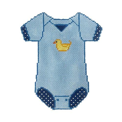 XO-183B - Baby Onesie - Blue with Duck
