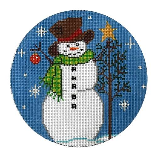 XO-186C - Snowman with Tree and Ornament