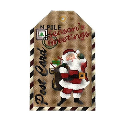 XO-197B - Gift Tag - Seasons Greetings Santa