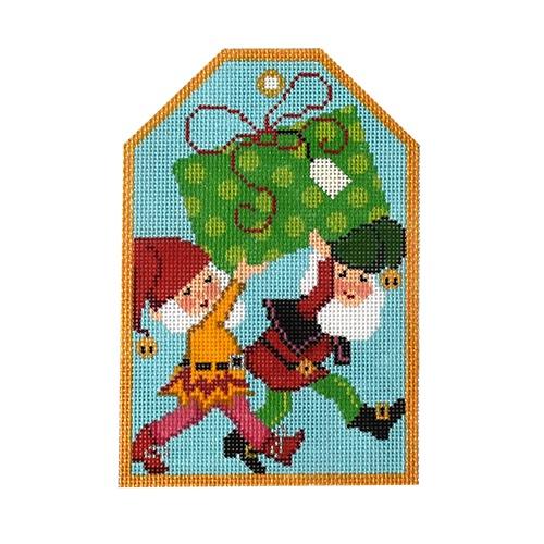 XO-197C - Gift Tag - Christmas Elves