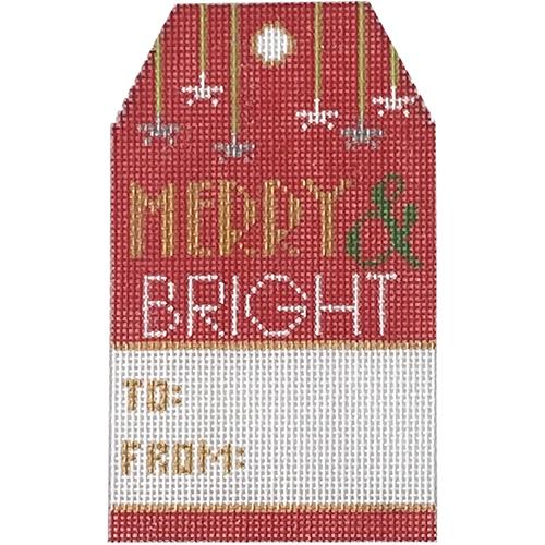XO-198D - Gift Tag - Merry and Bright
