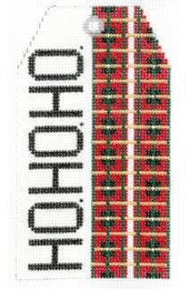 XO-198I - Gift Tag - Ho Ho Plaid