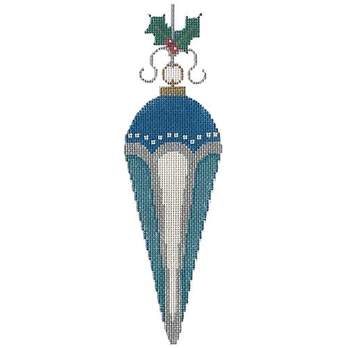 XO-223C - Old Fashioned Ornaments - Teal, Blue and White