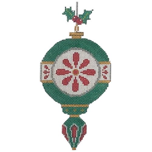 XO-223D - Old Fashioned Ornaments - Emerald and Red