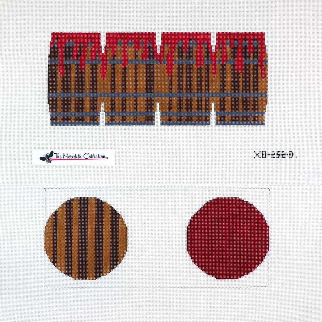 XO-252D - 3D Bourbon Barrels - Bourbon with Red Wax