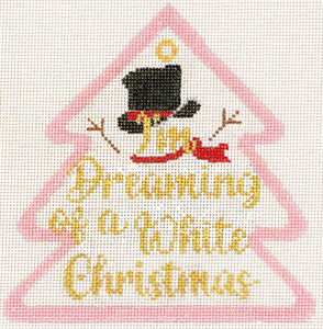 XO-275D - Tree Shaped - I'm Dreaming of a White Christmas