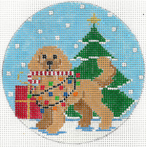 XO-310G - Holiday Pooch - Golden Doodle