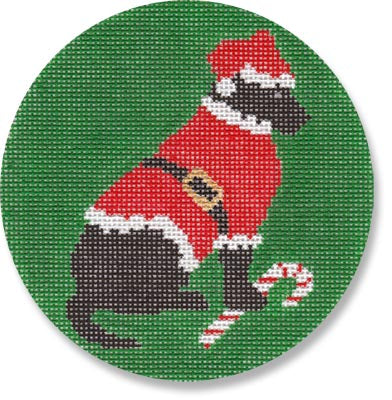 LM-XO16 - Black Lab Santa