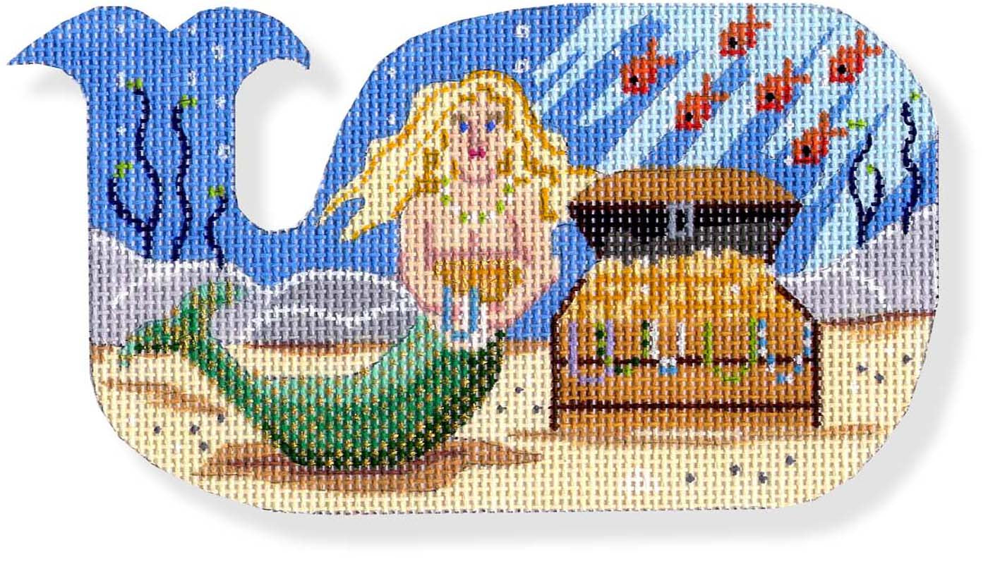 MBM-XO18 - Mermaid with Treasure Chest - Whale Shape