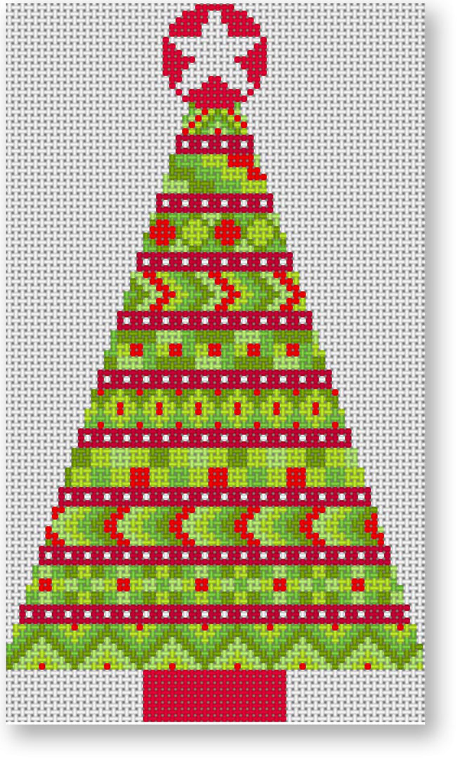 SA-XO37d - Stitchers Christmas Tree - Red