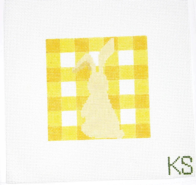 Yellow Gingham Bunny