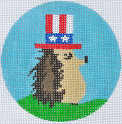 ZIA-102 - 4th of July Hedgehog Ornament