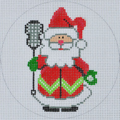 ZIA-106 - Lacrosse Santa Ornament