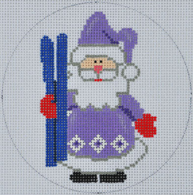 ZIA-107 - Ski Santa Ornament