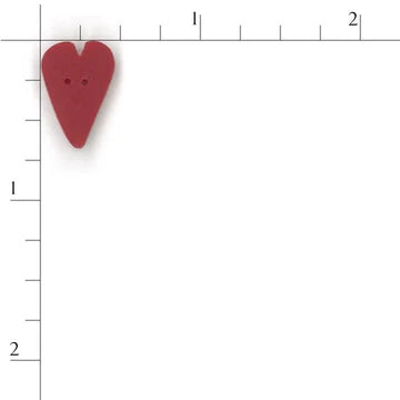 Medium Red Heart Button