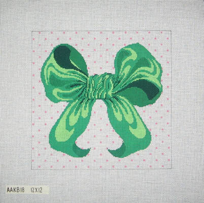 KB 18 Large Spring Green Bow