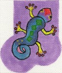 AB05 - Purple Gecko Mini Sock