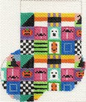 AB154 - Halloween Patchwork Mini Sock