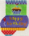 AB182 - Happy Birthday Munchkin Sock