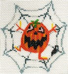 AB194B - Spider Web Pumpkin Head