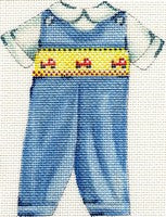 AB199B - Baby Boy Smocked Suit