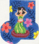 AB246 - Hula Dancers Mini Sock