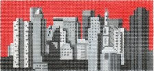 AB318 - Black and White Boston Cityscape Insert