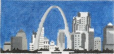 AB319 - Black and White St Louis Cityscape Insert