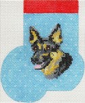 AB351 - German Shepard Mini Sock