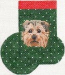 AB366 -  Norfolk Terrier Mini Sock