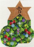 AB393 - Christmas Tree Alphabet Mini Sock (A-Z)