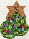 AB393 - Christmas Tree Alphabet Mini Sock (A-Z)