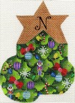 AB393 - Christmas Tree Alphabet Mini Sock (A-Z)