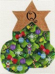 AB393 - Christmas Tree Alphabet Mini Sock (A-Z)