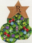 AB393 - Christmas Tree Alphabet Mini Sock (A-Z)