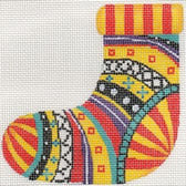 AB430A -  Red/Gold Mini Sock