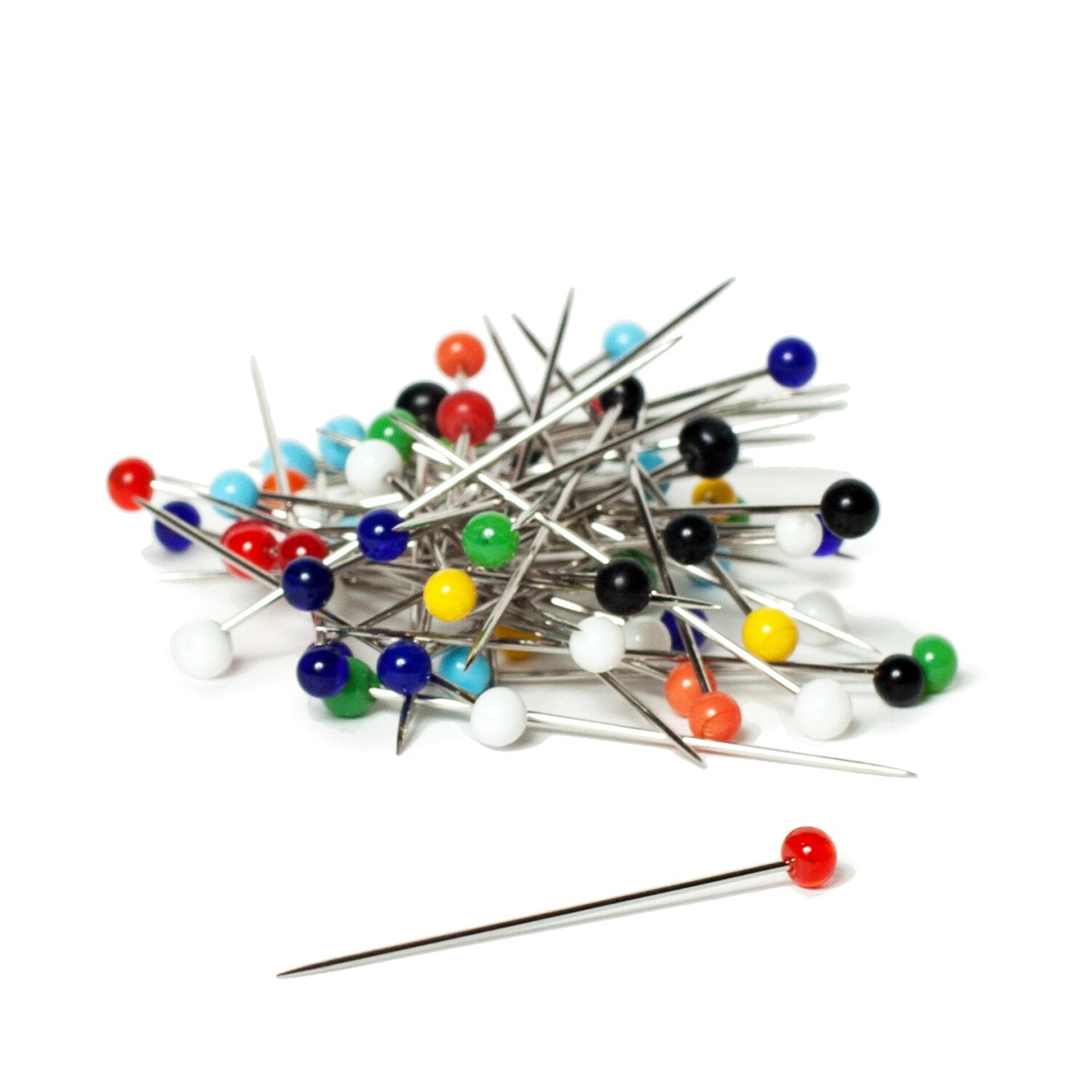 Glass Head Pins - 60 Pins