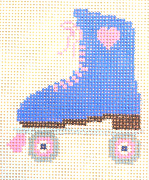 AF120 - Purple Skate with Heart Ornament