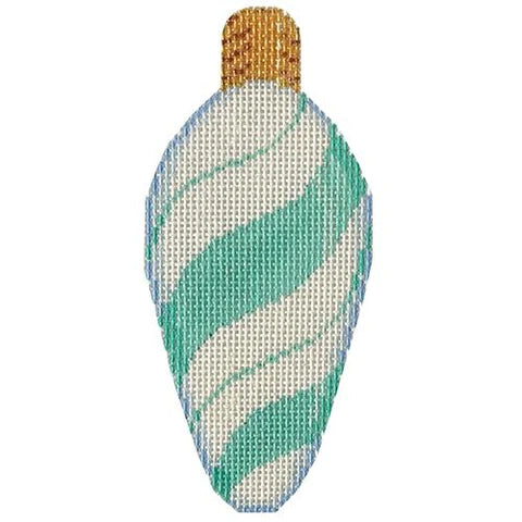 AT CT1951A - Aqua Peppermint Swirl Light Bulb