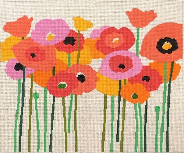 ASIT040 - Poppies Pink and Orange