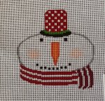 ASIT255 - Snowman Red and White Scarf