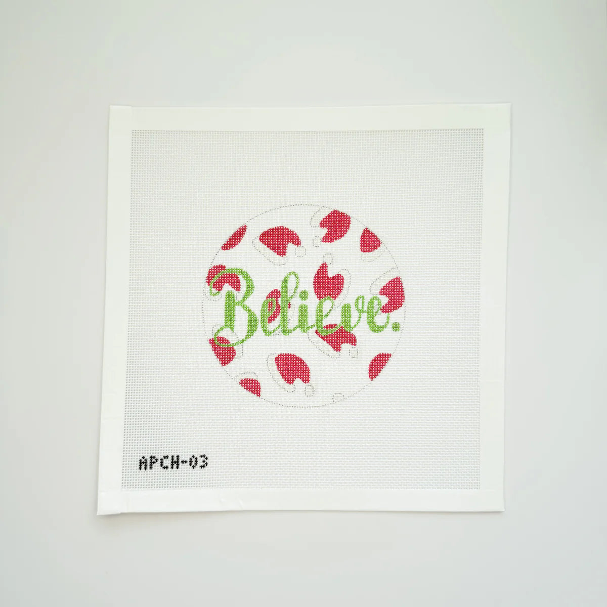 APCH03 - "Believe" Santa Hats Red & Green