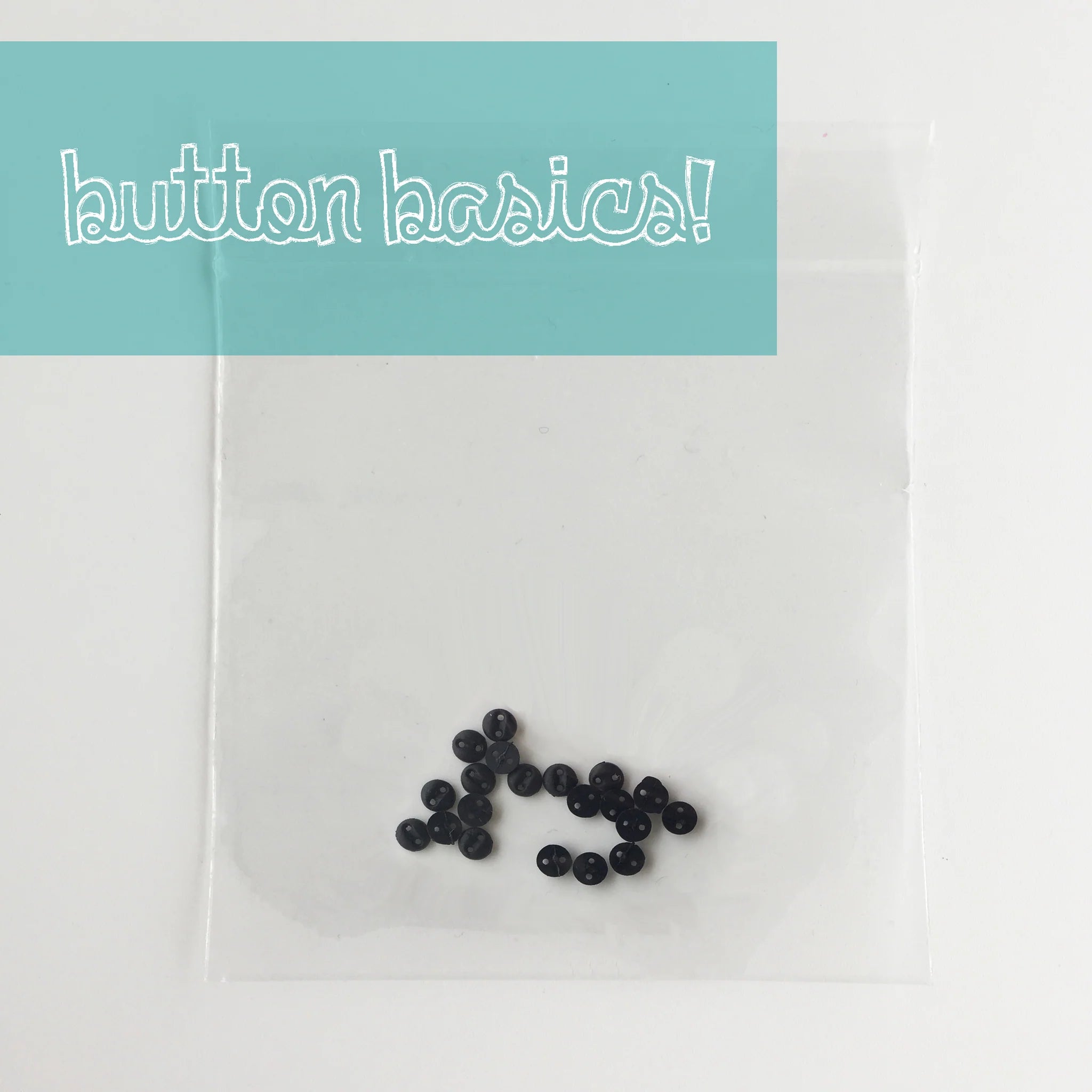 Black 3mm Button (Individual)