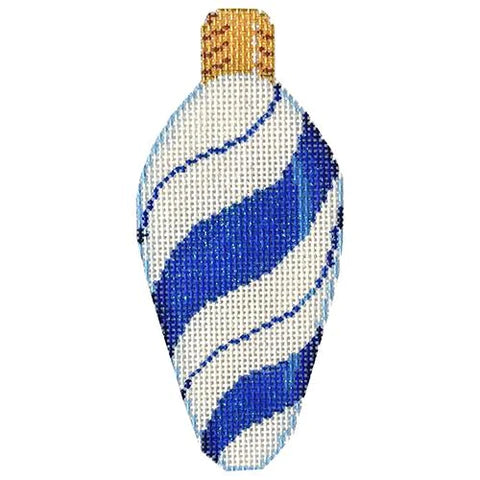 AT CT1951B - Blue Peppermint Swirl Light Bulb