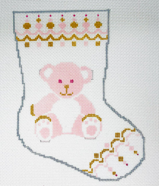 BS-55 - Pink Bear Mini Stocking